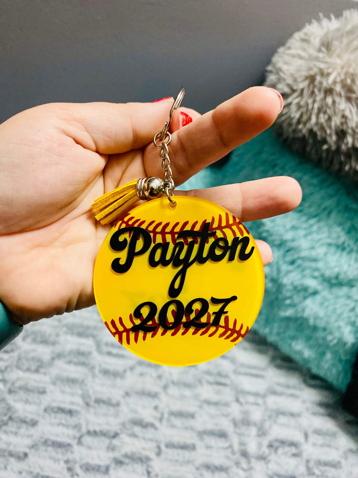 Softball Keychains