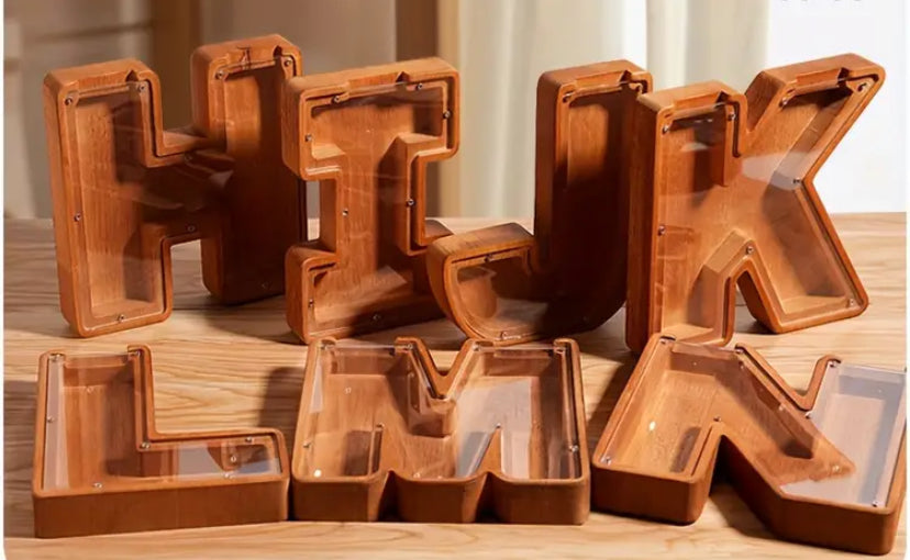 Wooden Piggy Bank