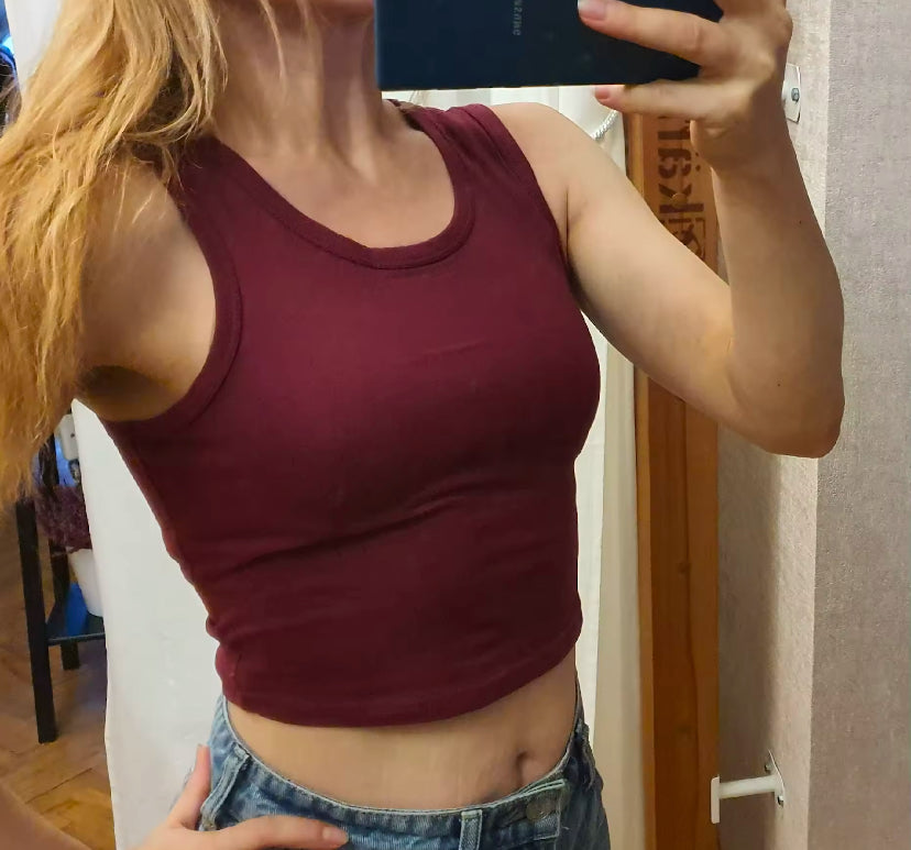 Women’s Solid Crop Top