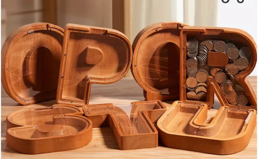 Wooden Piggy Bank