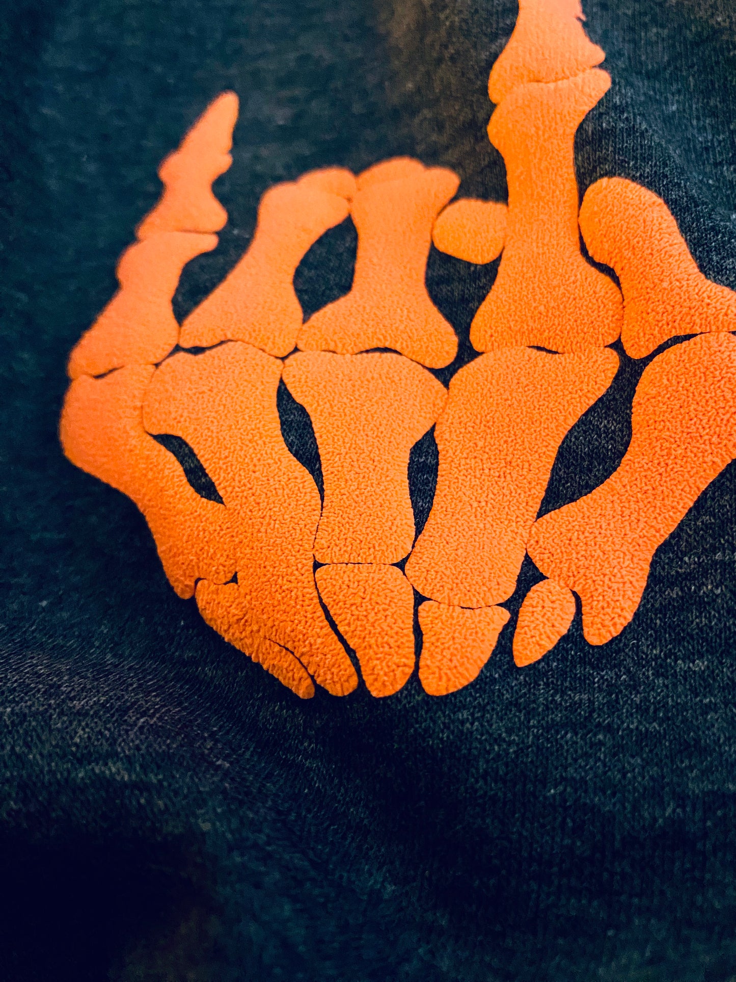 Skull Hand Crop Sweater