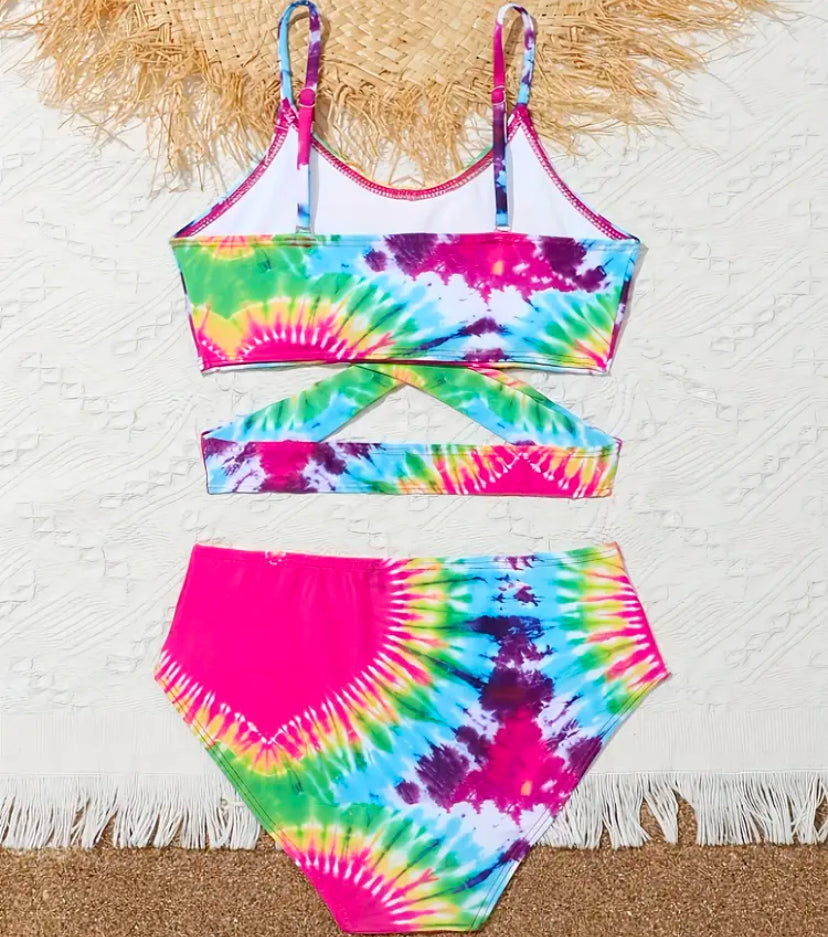 Tye Dye Heart 2 Piece Suit