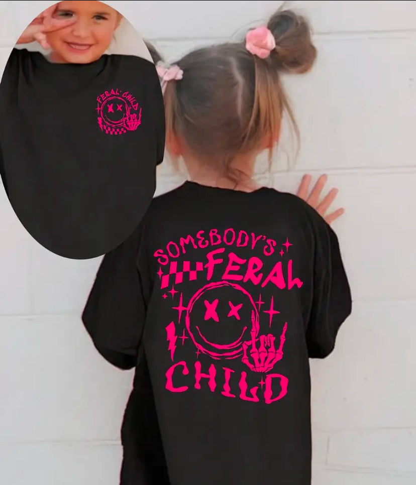 Somebody’s Feral Child Kids Tee