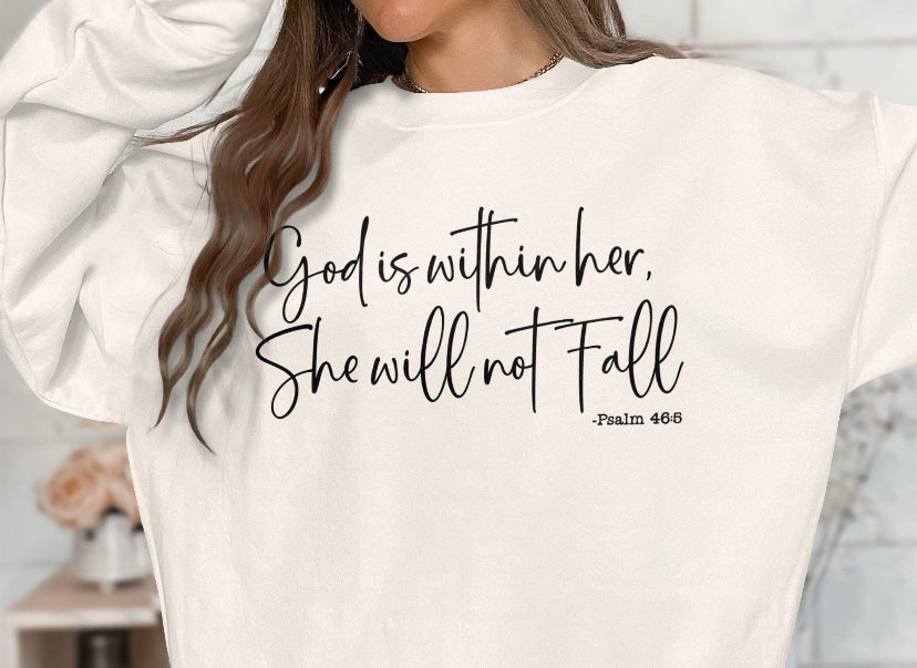 God is Within Her, She will Not Fail 2X-4X