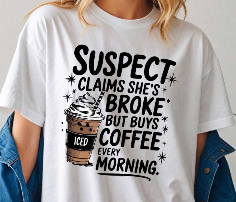 Suspect…Iced Coffee Tshirt