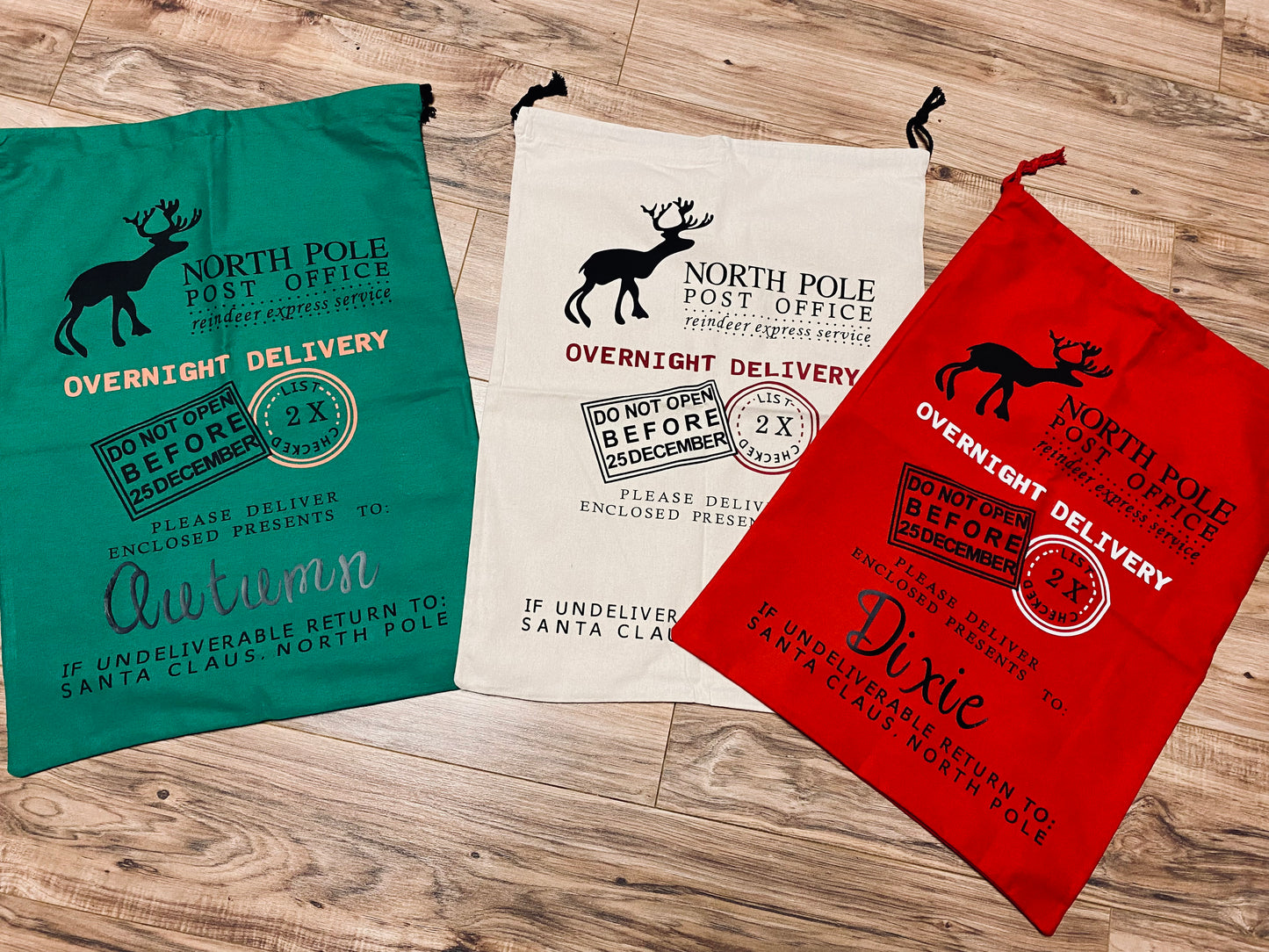 Personalized Santa Bags