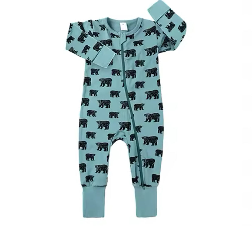 Blue Bear Bamboo Sleeper