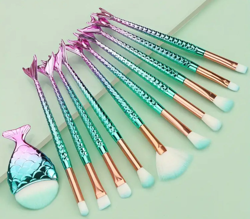 Mermaid Makeup Brush Set