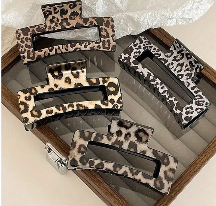 Cheetah Claw Clip Set