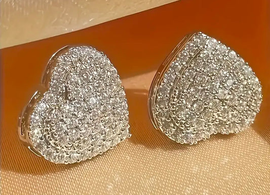 Vintage Elegant Heart Earrings