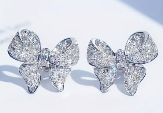 Vintage Elegant Bow Earrings