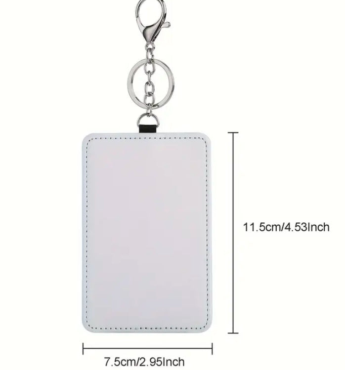 Personalized Card Keychain