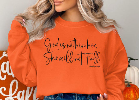 God is Within Her, She will Not Fail 2X-4X
