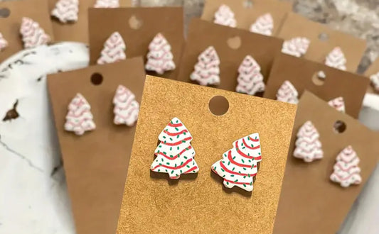 Christmas Snack Cake Earrings