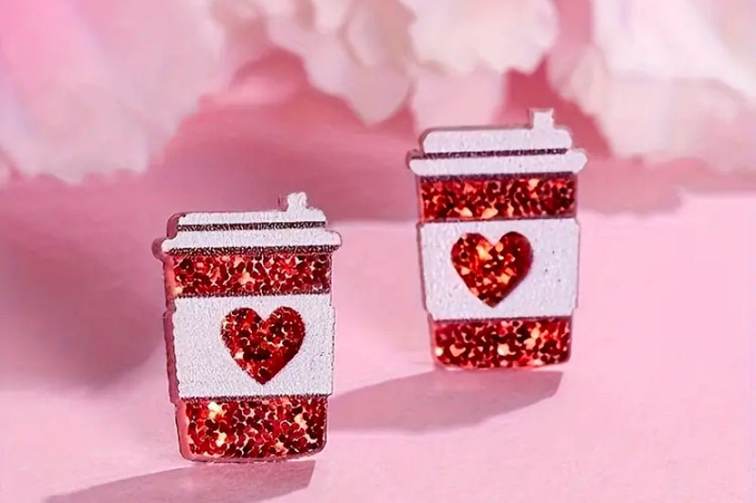 I Love You A Latte Earrings
