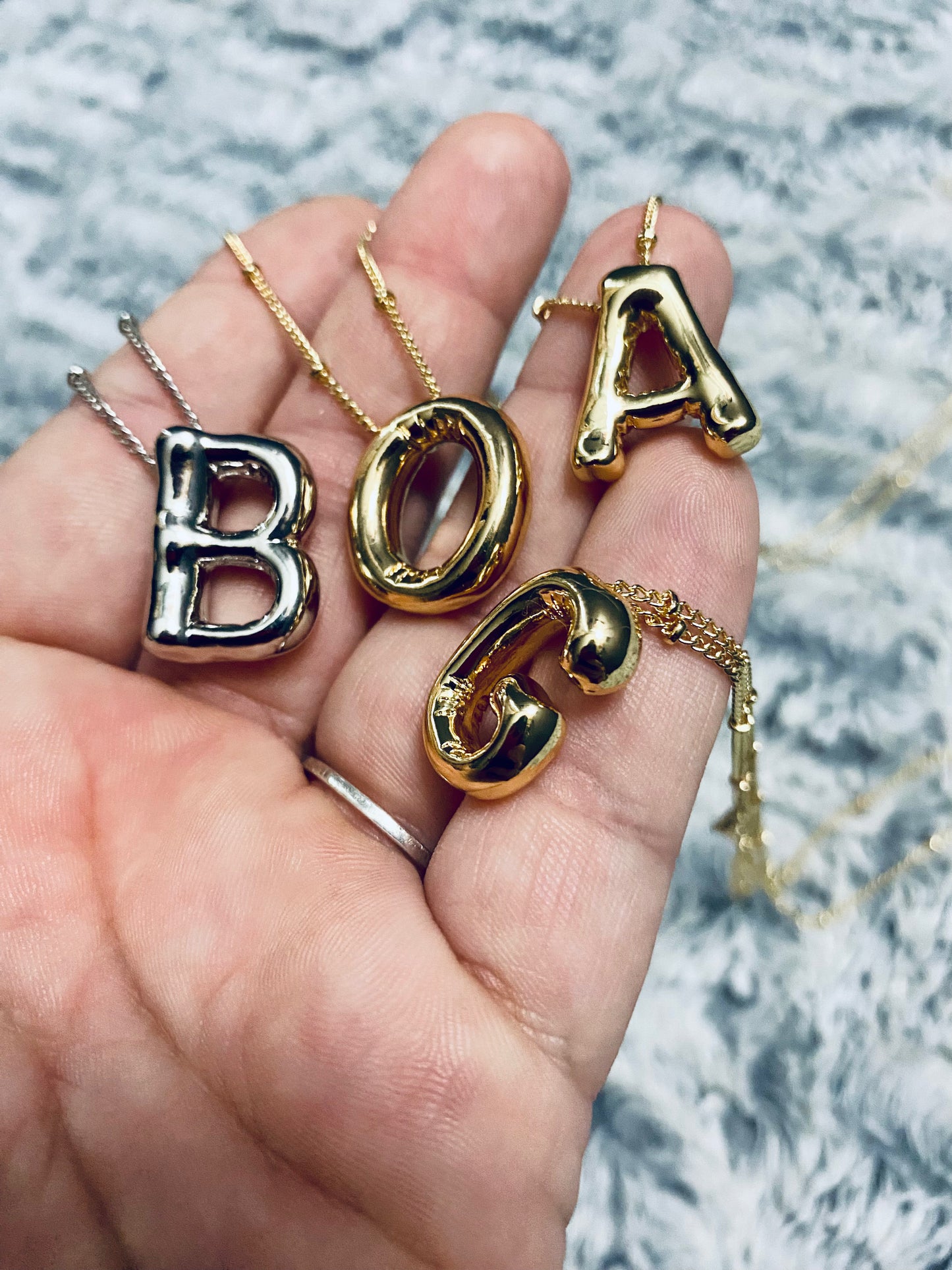 Bubble Letter Necklaces