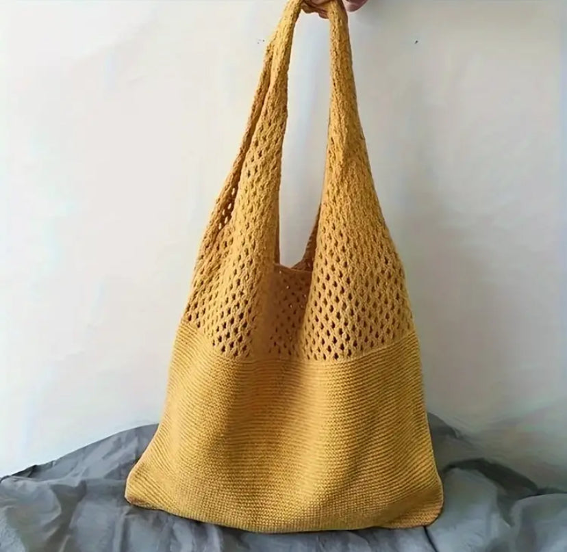 Large Boho Knit Bag