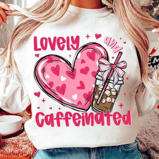 Lovely and Caffinated Crewneck