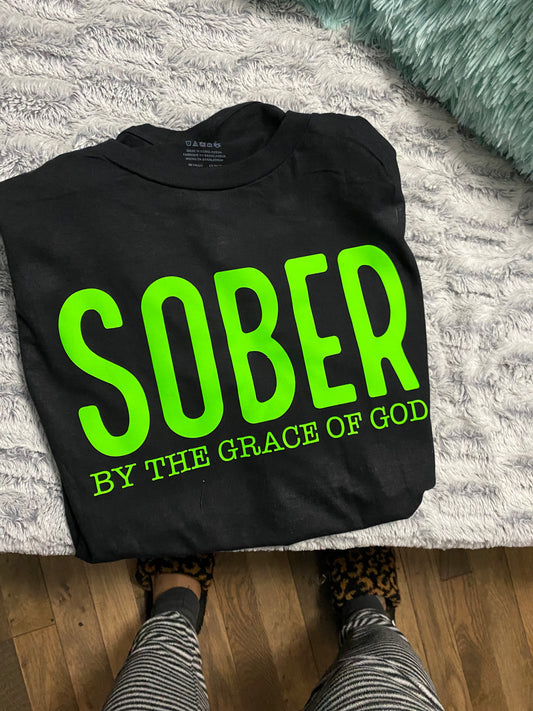 SOBER By the Grace of God Tee