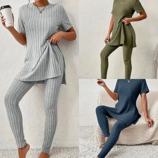 Solid Pant Set
